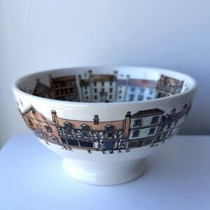 Emma Bridgewater England Market Town French Footed Bowl 5 3/8”